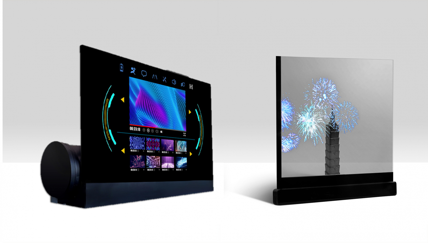 可卷式、折迭性、高透明