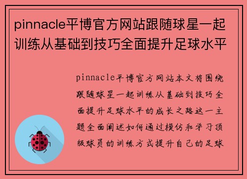 pinnacle平博官方网站跟随球星一起训练从基础到技巧全面提升足球水平的成长之路 - 副本